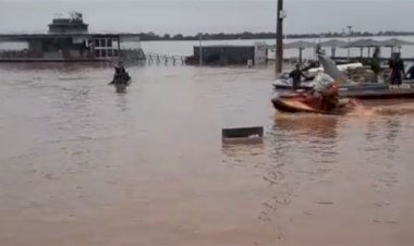 Guaíba supera marca de alerta no RS
