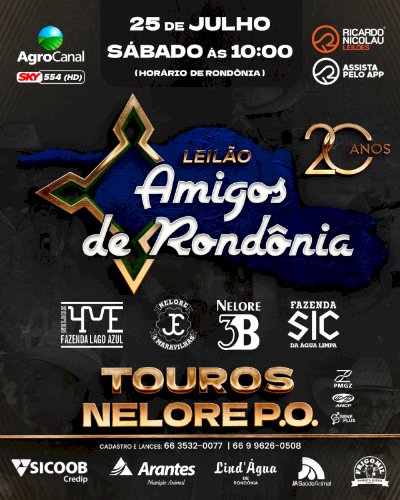 LEILÃO AMIGOS DE RONDÔNIA - ETAPA TOUROS