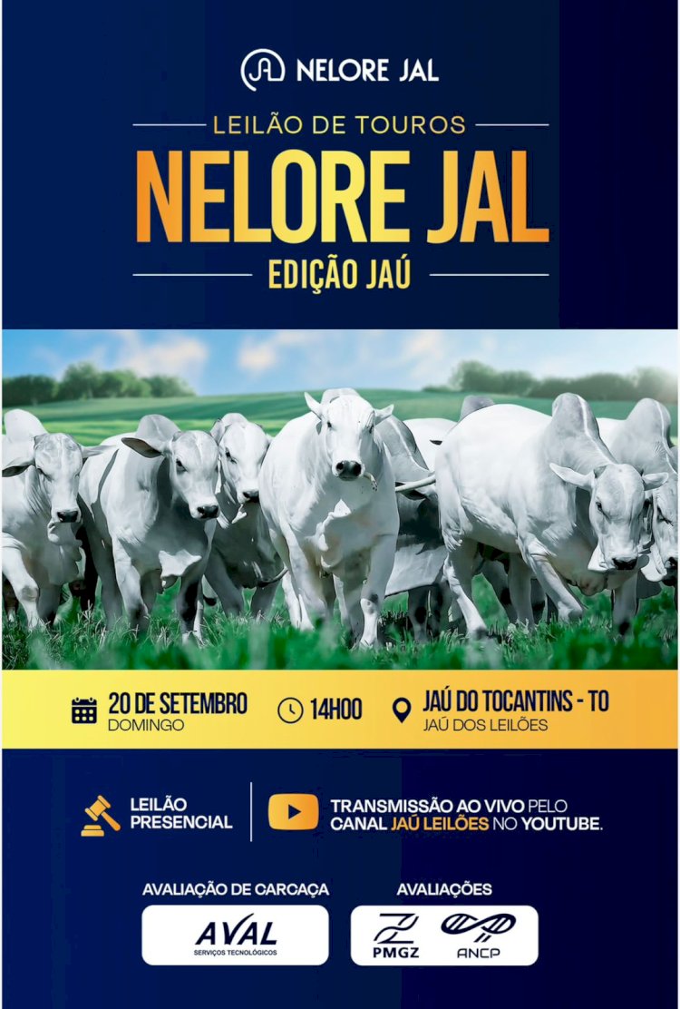 Leilão de touros Nelore Jal