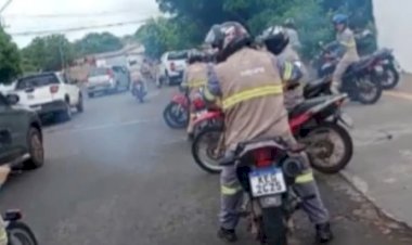 Funcionários de terceirizada da Equatorial Goiás realizam motociata após 40 dias sem pagamento