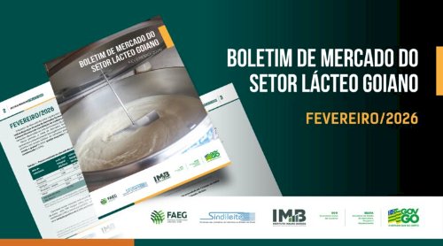 Mercado lácteo goiano registra avanço nos preços em fevereiro de 2026