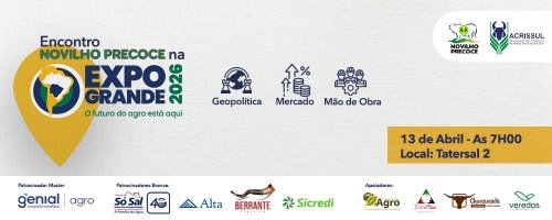 Encontro Novilho Precoce na Expogrande 2026